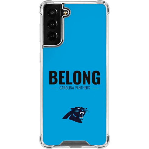 NFL Carolina Panthers Team Motto Galaxy S21 FE Clear Case