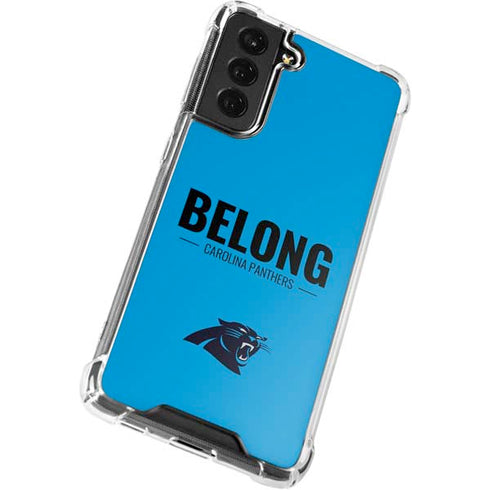 NFL Carolina Panthers Team Motto Galaxy S21 FE Clear Case