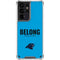 NFL Carolina Panthers Team Motto Galaxy S21 Ultra 5G Clear Case