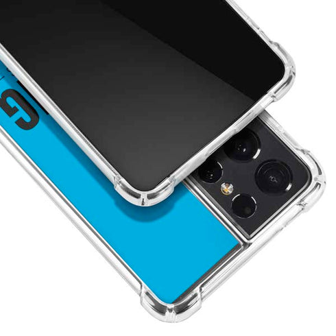NFL Carolina Panthers Team Motto Galaxy S21 Ultra 5G Clear Case