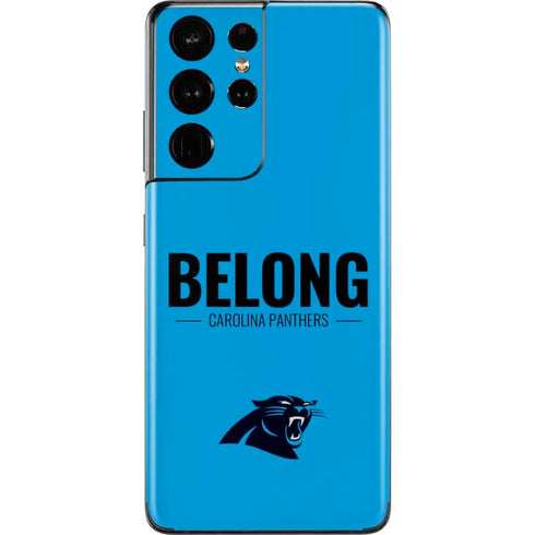 NFL Carolina Panthers Team Motto Galaxy S21 Ultra 5G Skin