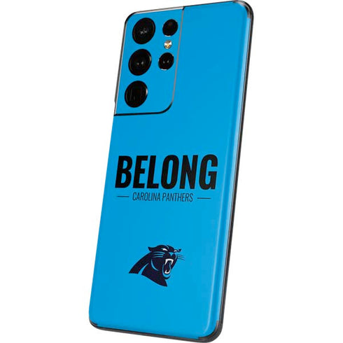 NFL Carolina Panthers Team Motto Galaxy S21 Ultra 5G Skin