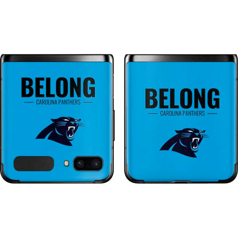 NFL Carolina Panthers Team Motto Galaxy Z Flip Skin
