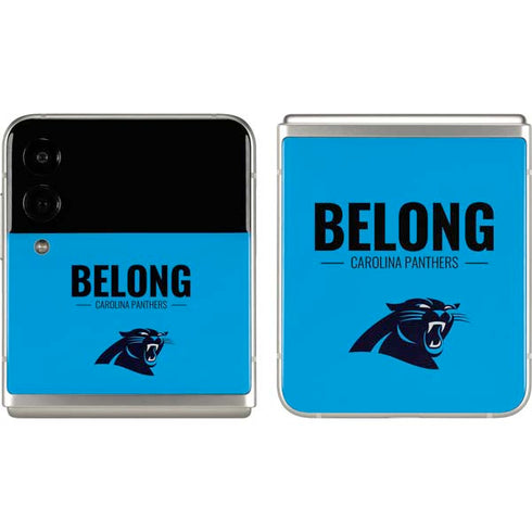 NFL Carolina Panthers Team Motto Galaxy Z Flip3 5G Skin