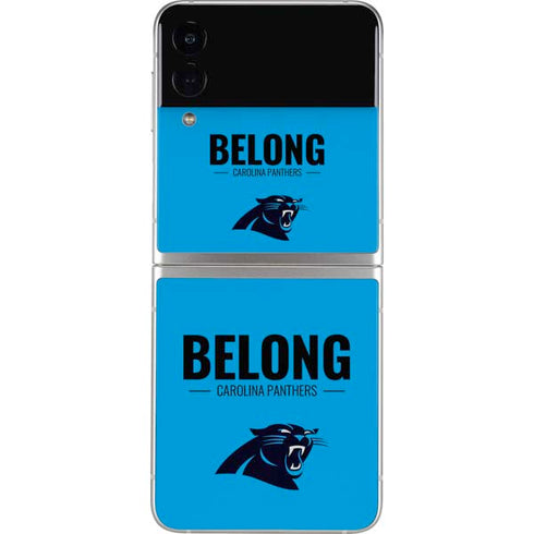 NFL Carolina Panthers Team Motto Galaxy Z Flip3 5G Skin
