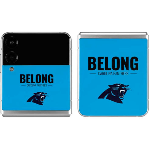 NFL Carolina Panthers Team Motto Galaxy Z Flip4 5G Skin