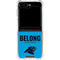 NFL Carolina Panthers Team Motto Galaxy Z Flip5 5G Clear Case