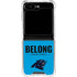 NFL Carolina Panthers Team Motto Galaxy Z Flip5 5G Clear Case