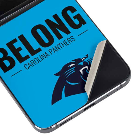 NFL Carolina Panthers Team Motto Galaxy Z Flip5 5G Skin