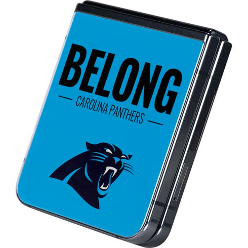 NFL Carolina Panthers Team Motto Galaxy Z Flip5 5G Skin