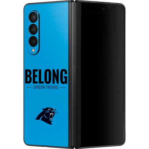 NFL Carolina Panthers Team Motto Galaxy Z Fold3 5G Skin