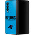 NFL Carolina Panthers Team Motto Galaxy Z Fold3 5G Skin