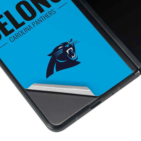NFL Carolina Panthers Team Motto Galaxy Z Fold3 5G Skin