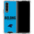 NFL Carolina Panthers Team Motto Galaxy Z Fold4 5G Clear Case