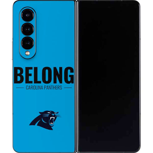 NFL Carolina Panthers Team Motto Galaxy Z Fold4 5G Skin