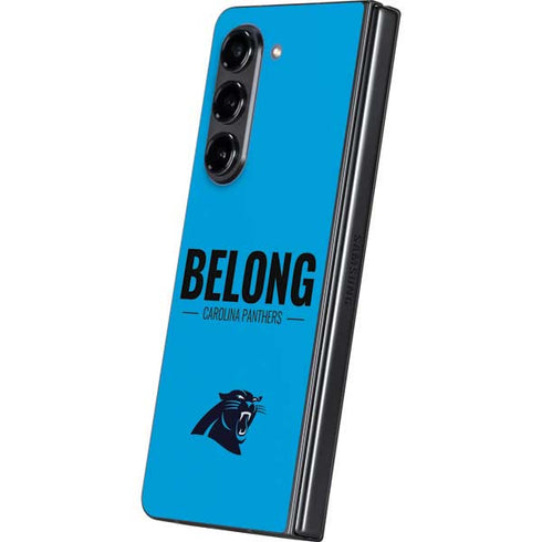 NFL Carolina Panthers Team Motto Galaxy Z Fold5 5G Skin