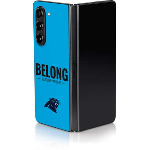 NFL Carolina Panthers Team Motto Galaxy Z Fold5 5G Skin
