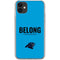 NFL Carolina Panthers Team Motto iPhone 11 Clear Case