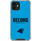 NFL Carolina Panthers Team Motto iPhone 12 Mini Clear Case