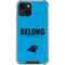 NFL Carolina Panthers Team Motto iPhone 13 Clear Case
