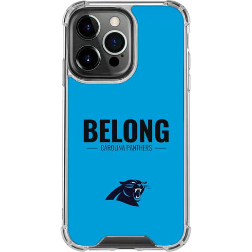 NFL Carolina Panthers Team Motto iPhone 14 Pro Clear Case