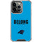 NFL Carolina Panthers Team Motto iPhone 14 Pro Clear Case