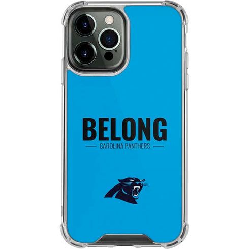 NFL Carolina Panthers Team Motto iPhone 14 Pro Max Clear Case