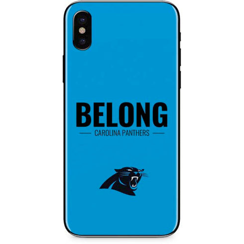 NFL Carolina Panthers Team Motto iPhone XS Skin