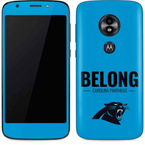 NFL Carolina Panthers Team Motto Moto E5 Play Skin