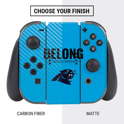 NFL Carolina Panthers Team Motto Nintendo Switch Bundle Skin