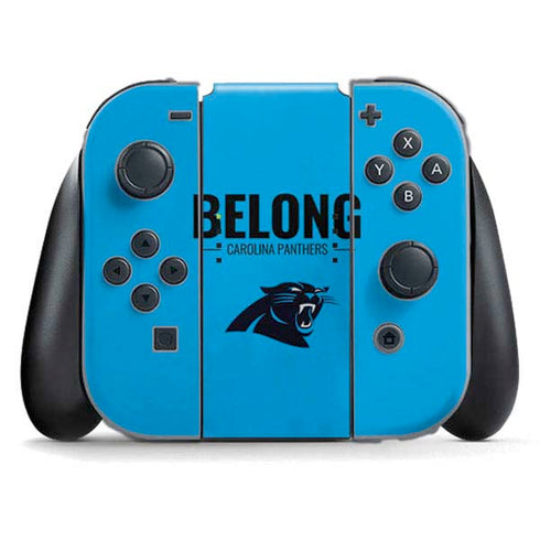 NFL Carolina Panthers Team Motto Nintendo Switch (2017-2021) Joy-Con Controller Skin