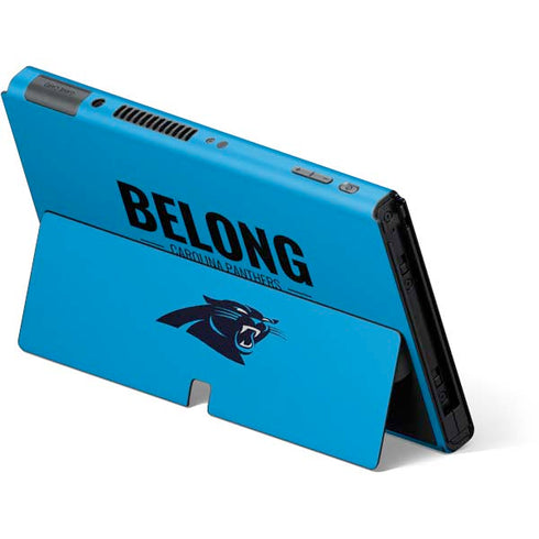 NFL Carolina Panthers Team Motto Nintendo Switch OLED (2021) Skin