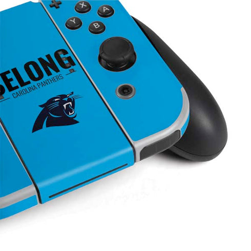 NFL Carolina Panthers Team Motto Nintendo Switch OLED (2021) Skin