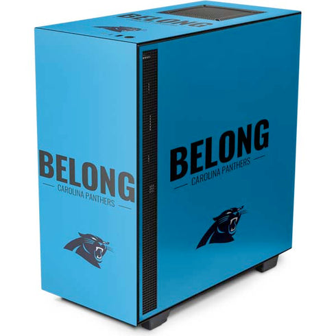 NFL Carolina Panthers Team Motto NZXT H510 Compact ATX Mid-Tower Case Skin