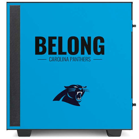 NFL Carolina Panthers Team Motto NZXT H510 Compact ATX Mid-Tower Case Skin