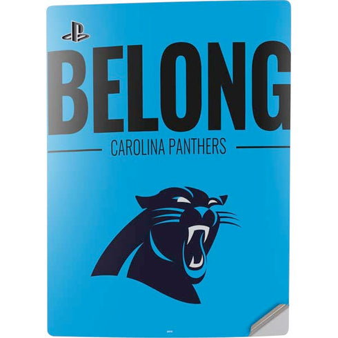 NFL Carolina Panthers Team Motto PS5 Digital Edition Console Skin