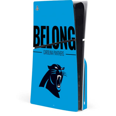 NFL Carolina Panthers Team Motto PS5 Slim Disk Console Skin
