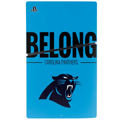 NFL Carolina Panthers Team Motto PS5 Slim Digital Edition Console Skin