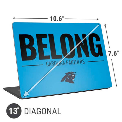 NFL Carolina Panthers Team Motto Universal Laptop 13in (10.6 x 7.6in) Skin