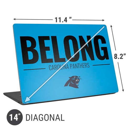 NFL Carolina Panthers Team Motto Universal Laptop 14in (11.4 x 8.2in) Skin
