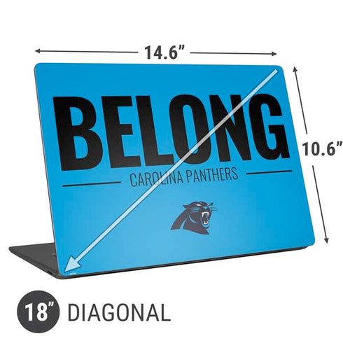 NFL Carolina Panthers Team Motto Universal Laptop 18in (14.6 x 10.6in) Skin