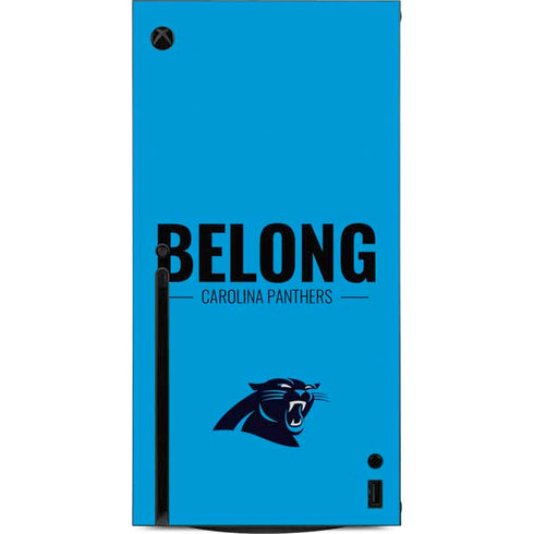 NFL Carolina Panthers Team Motto Xbox Series X Console Skin