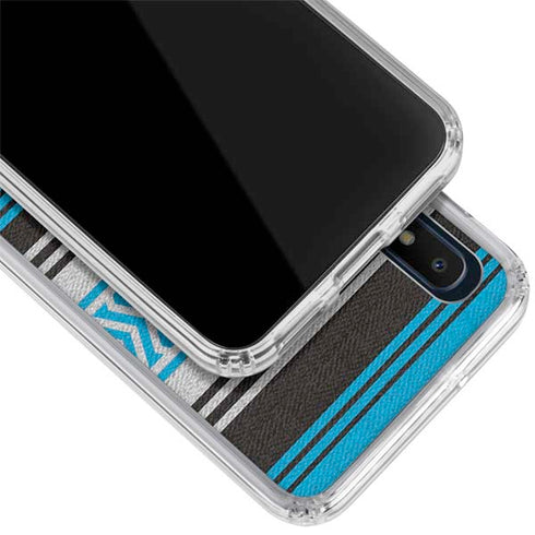 NFL Carolina Panthers Trailblazer Galaxy A10e Clear Case