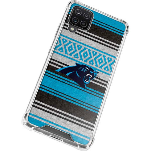 NFL Carolina Panthers Trailblazer Galaxy A12 Clear Case