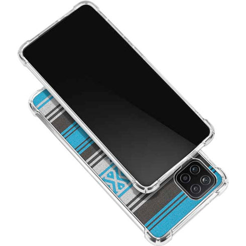 NFL Carolina Panthers Trailblazer Galaxy A12 Clear Case