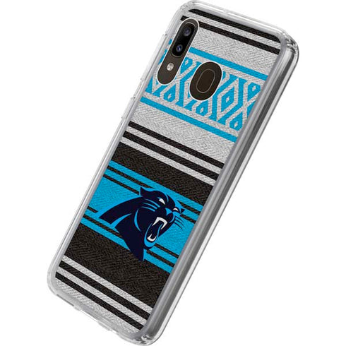 NFL Carolina Panthers Trailblazer Galaxy A20 Clear Case