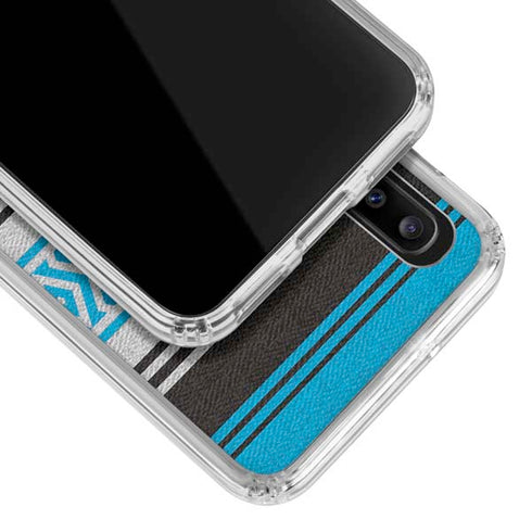 NFL Carolina Panthers Trailblazer Galaxy A30 Clear Case