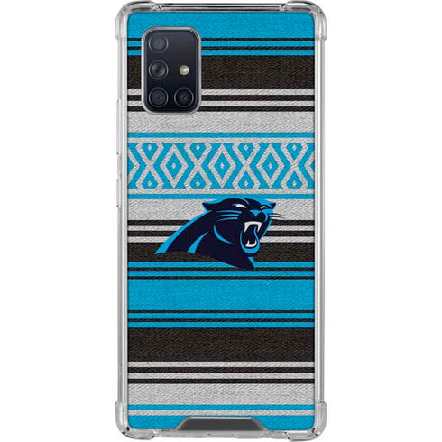 NFL Carolina Panthers Trailblazer Galaxy A71 5G Clear Case