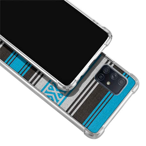 NFL Carolina Panthers Trailblazer Galaxy A71 5G Clear Case