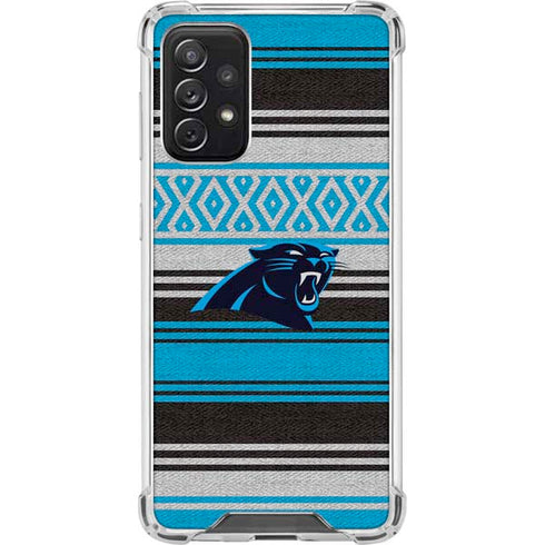 NFL Carolina Panthers Trailblazer Galaxy A72 5G Clear Case